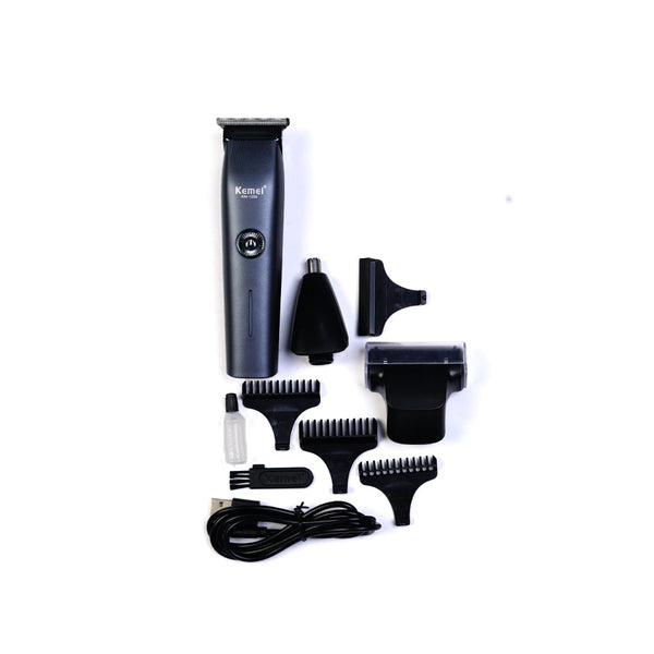 KM-1258 3 in 1 Grooming Kit with Shaver Trimmer & Nose Trimmer (Lithium Batteries) - Kemei Pakistan