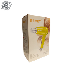 KM-6821 Hair Dryer Foldable and Travel Hairdryer - Kemei Pakistan