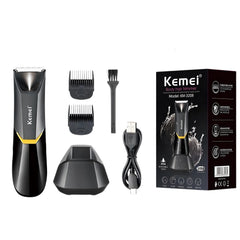 Kemei KM-3208 Men Balls Trimmer | Under Leg & Arm Private Part Timmer | Body Groomer