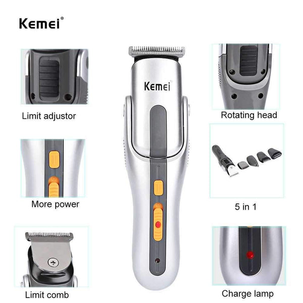 KM-680 8 in 1 Grooming Kit - Kemei Pakistan