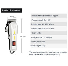 Daling DL-1165 Professional Hair Clipper and Beard Trimmer - Cordless Trimmer for Precision Grooming