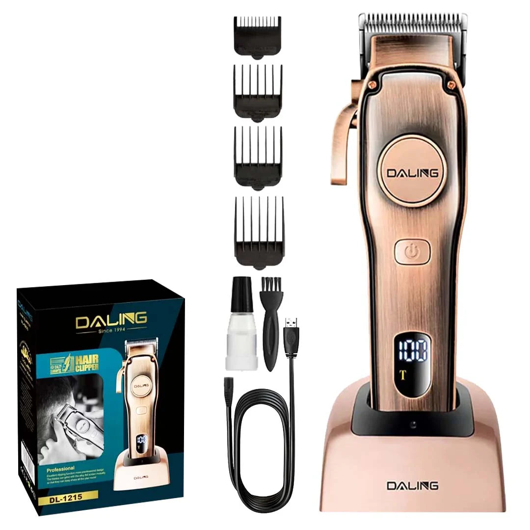 Daling DL-1215 Hair Clipper & Trimmer – Cordless Beard Trimmer for Precision Grooming