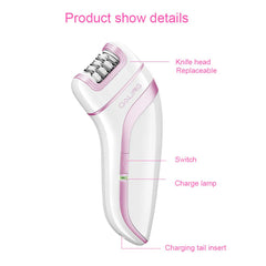 Daling DL-6015 Rechargeable Epilator, Ladies Epilator, and Hair Remover with LED Charging Light – Li-ion Battery Epilator that Cuts Hair at the Root for Smooth, Silky Skin