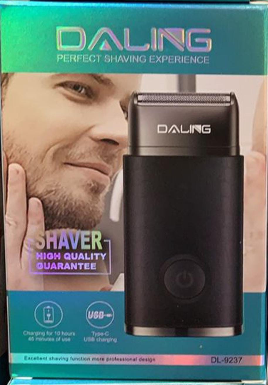 Daling DL-9237 Rechargeable Shaver, Beard Shaver, Hair Shaver – Professional USB Charging Shaver for Smooth, Precise Grooming