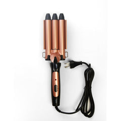 KM-1010 Foldable Three 3 Barrel Curler │ Waiver - Kemei Pakistan