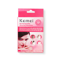 Kemei KM-1021 Ladies Shaver Rechargeabel For Upperlips Face & Body - Kemei Pakistan