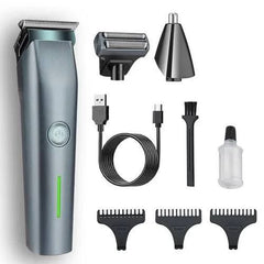 KM-1258 3 in 1 Grooming Kit with Shaver Trimmer & Nose Trimmer (Lithium Batteries) - Kemei Pakistan