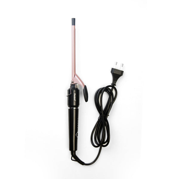 KM-1323 Thin Curler 9mm Fast Heating With Ceramic Coating - Kemei Pakistan