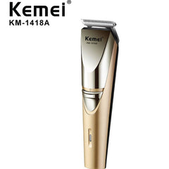 Kemei KM-1418A Hair Trimmer – Professional Beard Trimmer, Adjustable Combs, Charging LED Indicator, USB Charging, Precision Trimmer for Hair and Beard Grooming