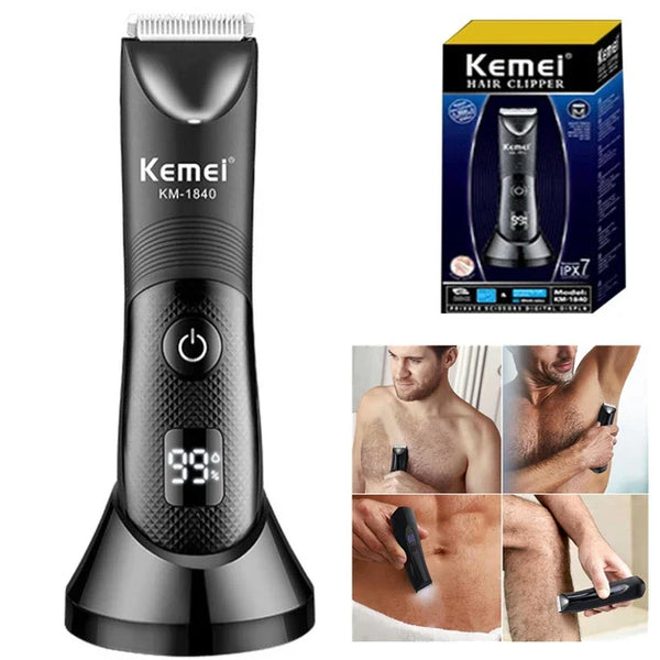 KM-1840 Ball Trimmer For Men | Under Leg  & Arm Private Part Timmer | Body Groomer