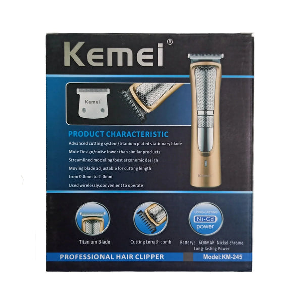 KM-245 Trimmer With Comb Set - Kemei Pakistan