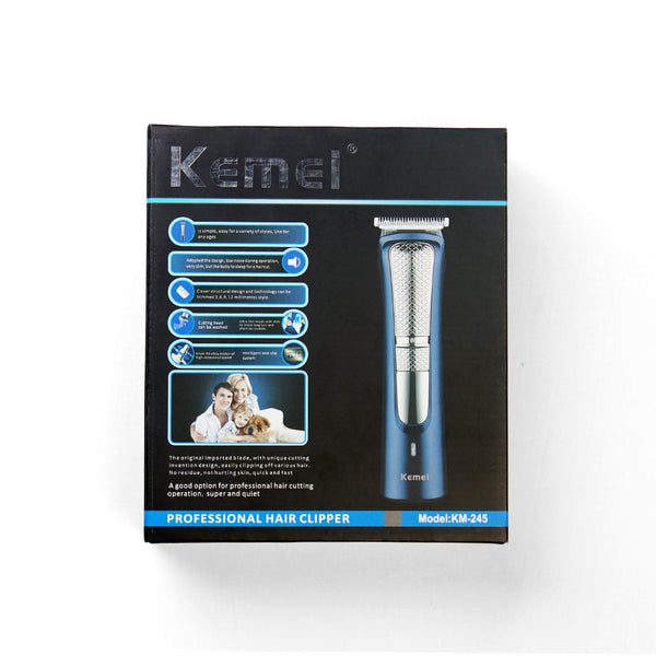 KM-245 Trimmer With Comb Set - Kemei Pakistan