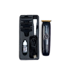 Kemei KM-5072 Professional Trimmer | Digital | T-Blade | Lithium Batteries - Kemei Pakistan