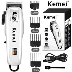 KM-PG809A Prossional Trimmer With Comb Set, Lithium Batteries & Fast Charging - Kemei Pakistan