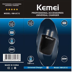 KM-UC12 Universal Charger For Kemei Products - Kemei Pakistan