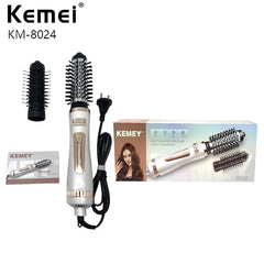 Kemei KM-8024 Volumizer | Hot Air Brush | Rotating Brush | Hair Dryer - Kemei Pakistan