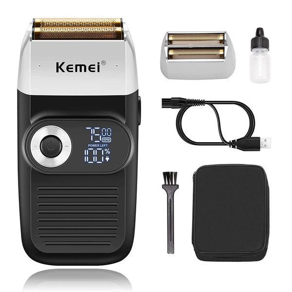 Kemei Km-2026 Rechargeable Cordless Razor For Men