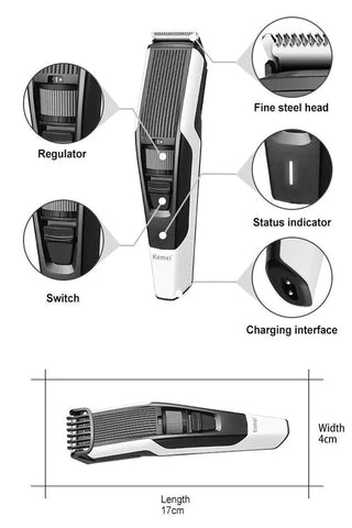 Kemei Km-634 Professional Usb Hair Trimmer