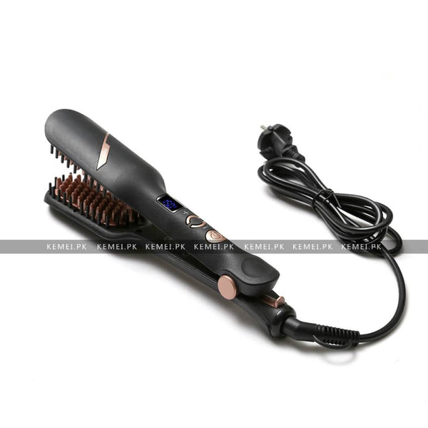 Kemei Km-785 Brush Hair Straightener