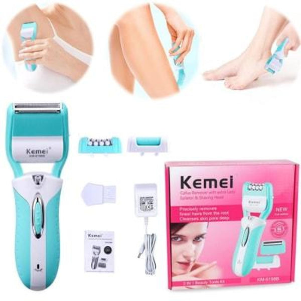 KM-6198 3 in 1 Shaver Epilator