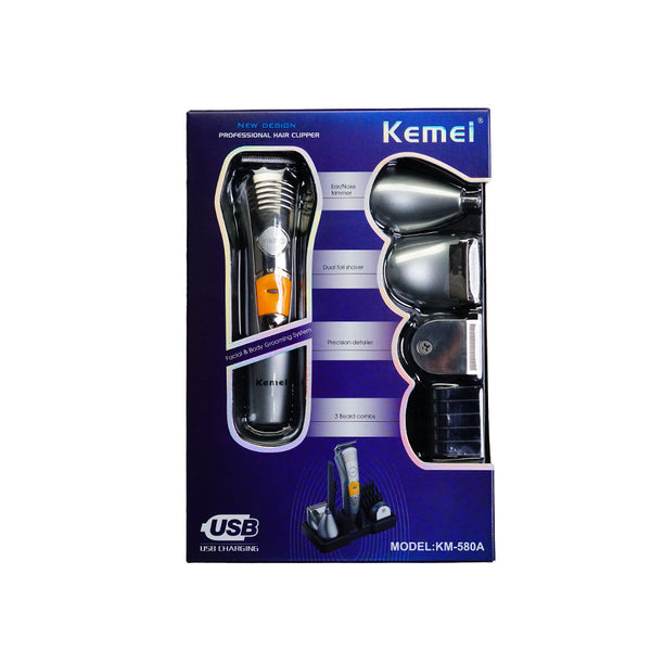 KM-580 7 in 1 Grooming Kit - Kemei Pakistan