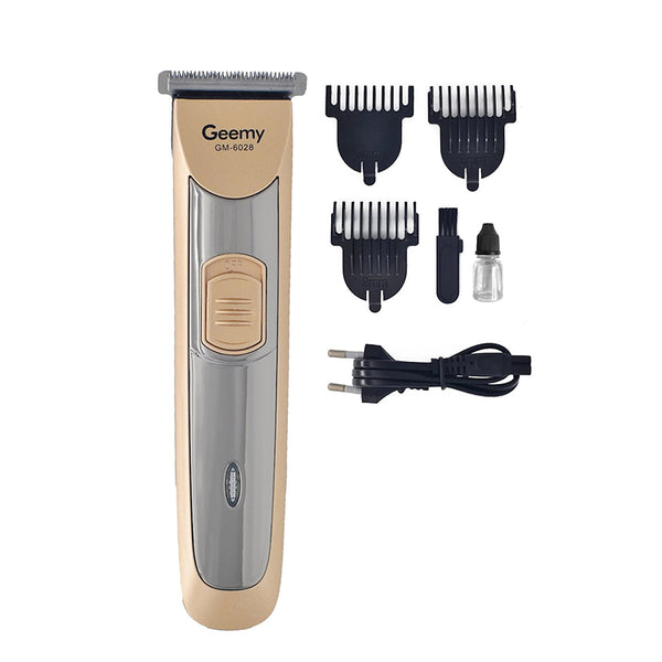 Geemy GM-6028 Hair Trimmer – Professional Beard Trimmer, Hair Trimmer with Adjustable Combs, LED Charging Light, Rechargeable Trimmer for Men’s Grooming